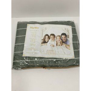 NEW Nanko Duvet Cover Queen 3 Piece Set 1200 Thread Count 90”x90” w/ Shams